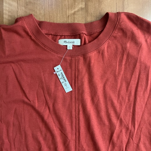 Madewell Women's Rust Long Sleeve Tee - Picture 2 of 3